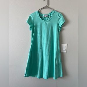 Aqua Dress 100% Cotton S